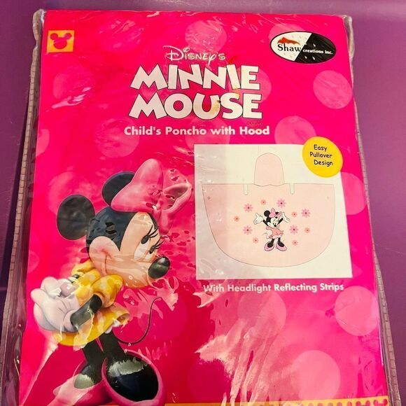 Vintage Minnie Mouse child’s twin poncho new in package - Picture 2 of 3
